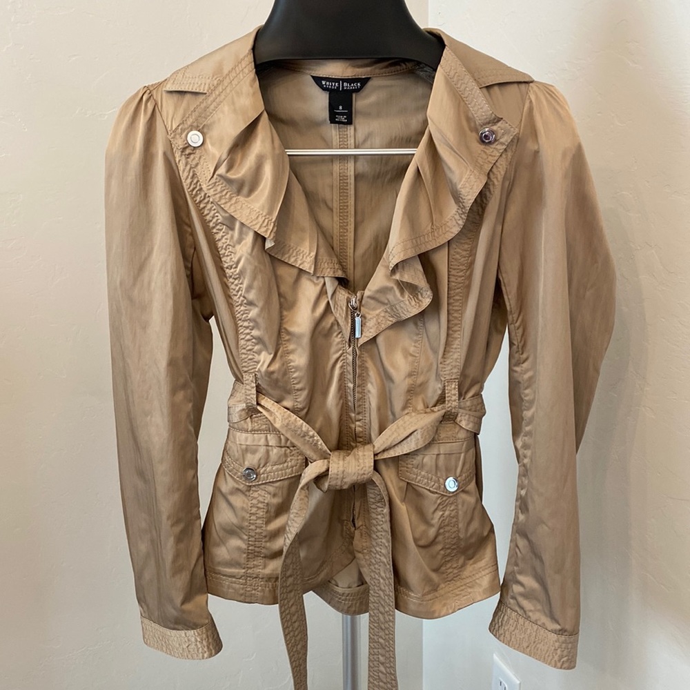 White House Black Market Gold Polyester and Nylon Jacket